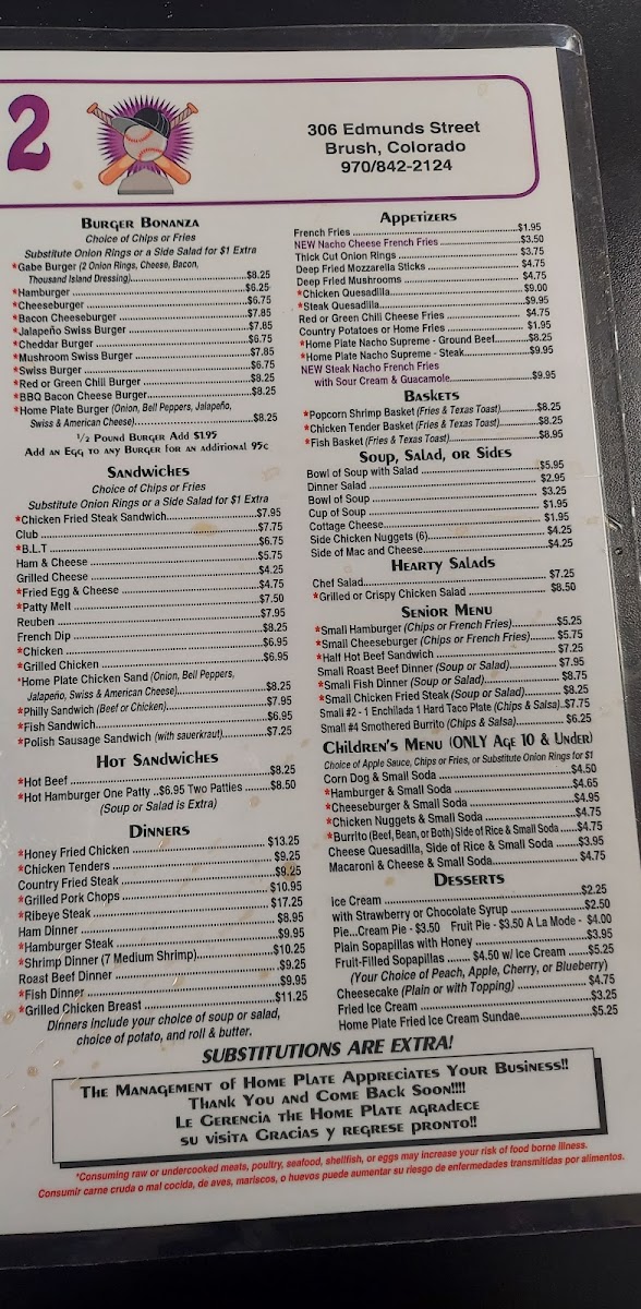 Home Plate Fort Morgan Menu - Image 4